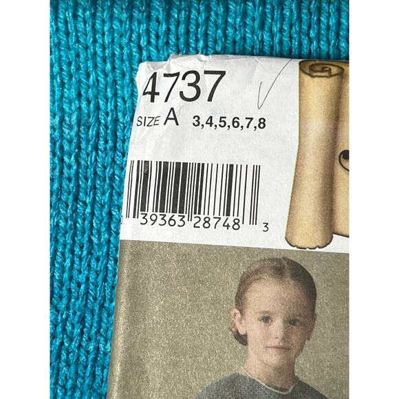 Simplicity 4737 pattern Girls Civil war dress petticoat doll size 3 4 5 6 7 8 - Picture 2 of 5